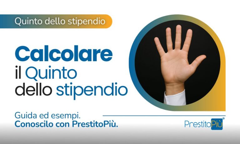 Mano aperta a simboleggiare il calcolo del quinto dello stipendio: guida con esempi pratici di PrestitoPiù