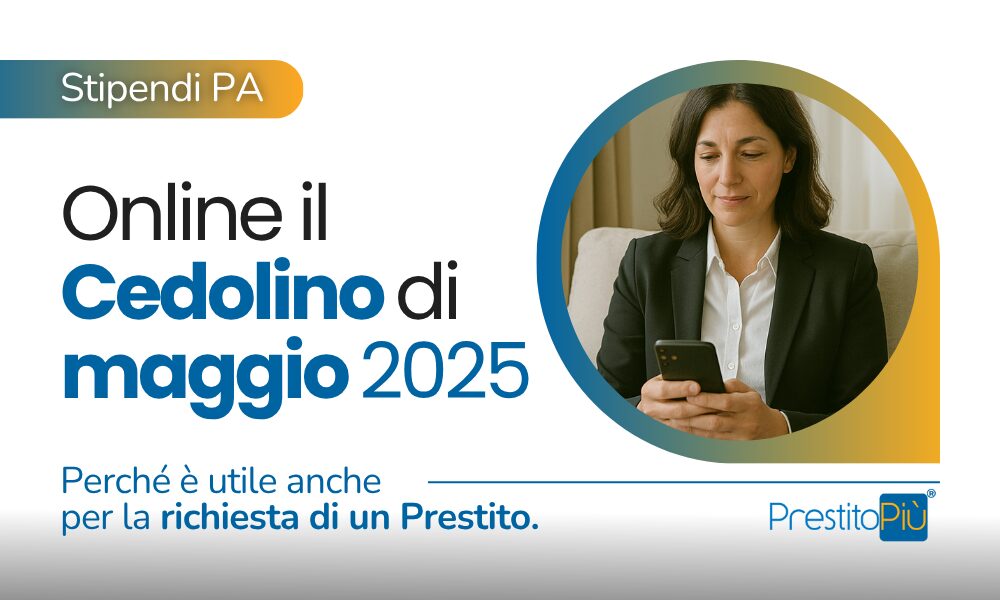 Donna consulta il cedolino dello stipendio PA di maggio 2025 dallo smartphone, utile anche per la richiesta di un prestito.