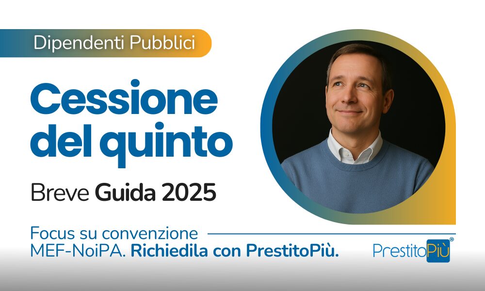 Dipendente pubblico con espressione di interesse verso la guida 2025 alla cessione del quinto per i dipendenti pubblici, con focus sul prestito in convenzione NoiPA richiedibile con PrestitoPiù